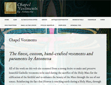 Tablet Screenshot of chapelvestments.com